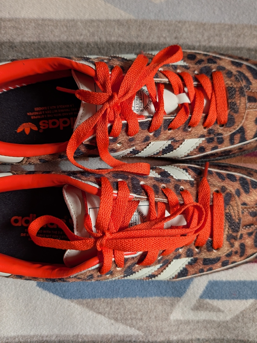 adidas Leopard Print "Cheetah Pack" with Orange Accents - Picture 5 of 8
